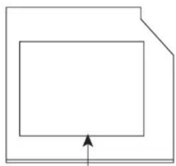 TOSHIBA Qosmio X300 - Location of the required label - 1