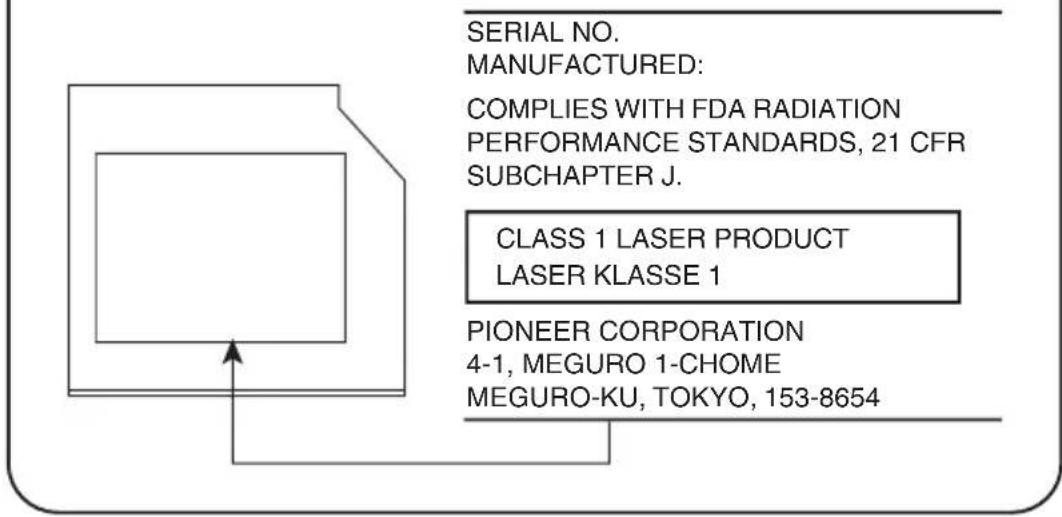 TOSHIBA Qosmio X300 - Location of the required label - 1