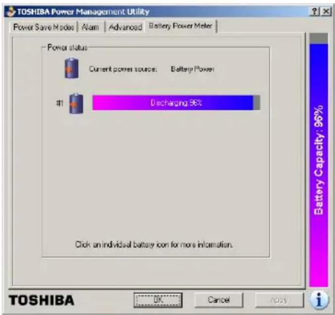 TOSHIBA Satellite 1130 - Determining remaining battery power - 3