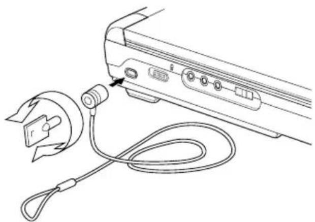 TOSHIBA Satellite 1130 - Using a computer lock - 2