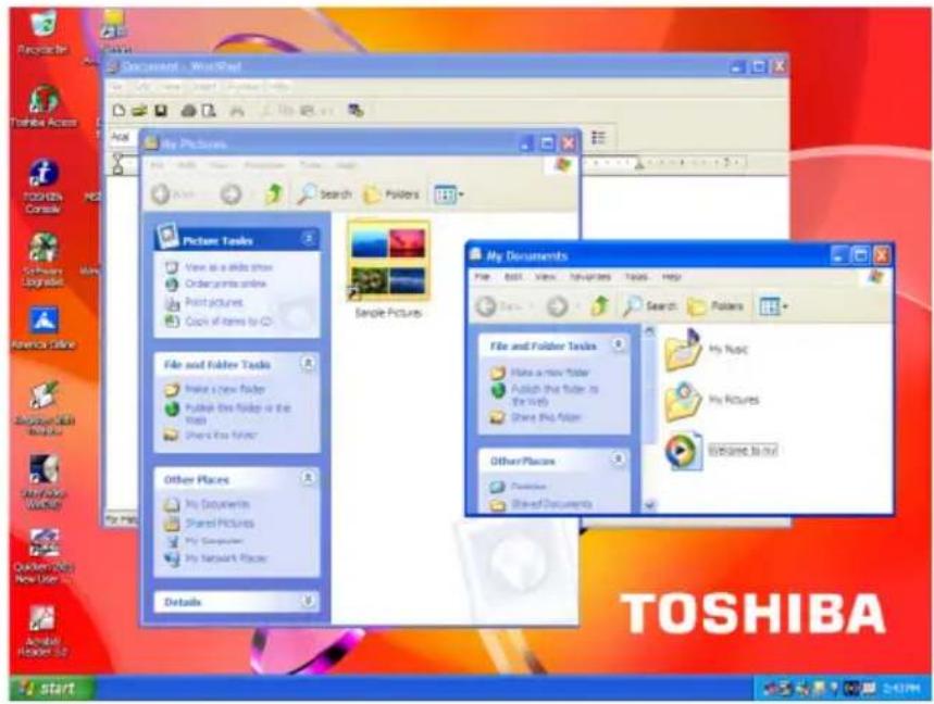 TOSHIBA Satellite 1130 - Resizing and moving windows - 2