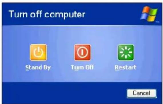 TOSHIBA Satellite 1130 - Click Start, Turn off computer. - 1