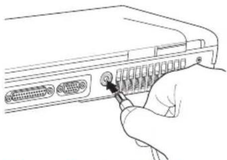 TOSHIBA Satellite 1130 - Connecting to a power source - 6