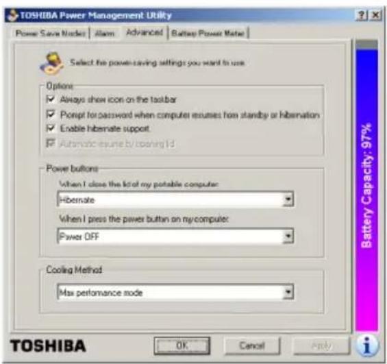 TOSHIBA Satellite 1130 - Turning off more quickly - 2