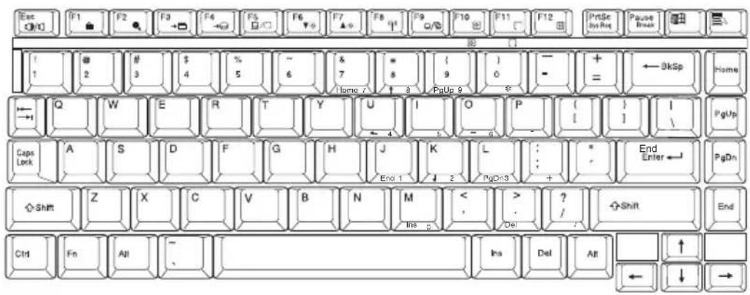 TOSHIBA Satellite 1130 - Using the keyboard - 1