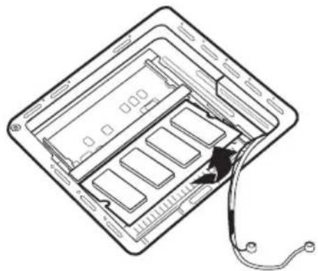TOSHIBA Satellite 1130 - Removing a memory module - 1