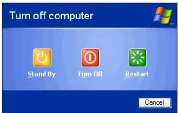 TOSHIBA Satellite 1130 - Click Start, Turn off computer. - 1