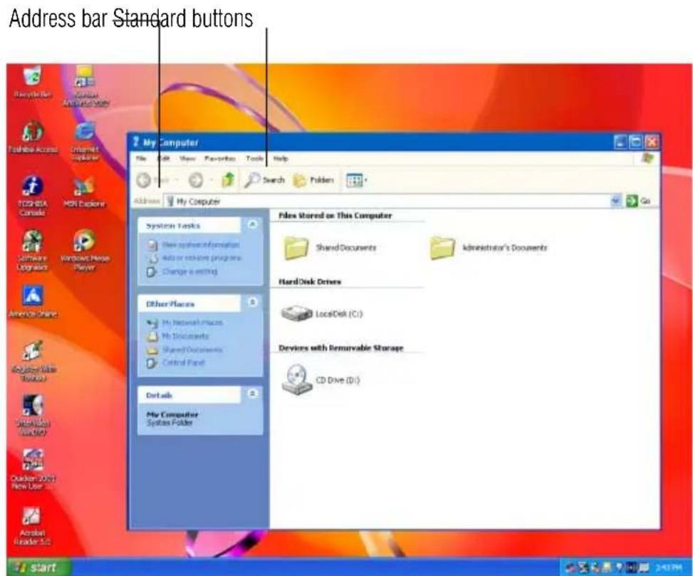 TOSHIBA Satellite 2430 - Customizing window toolbars - 1
