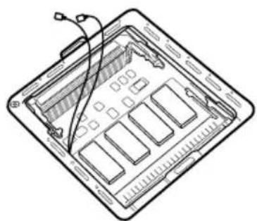 TOSHIBA Satellite 2430 - Removing the antenna wires - 1