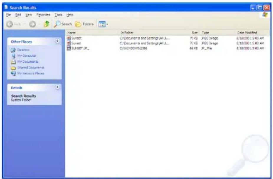 TOSHIBA Satellite 2430 - Click All Files and Folders. - 1