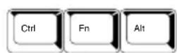 TOSHIBA Satellite 2430 - Ctrl, Fn, and Alt keys - 1