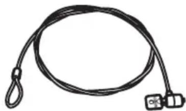 TOSHIBA Satellite 2430 - Using a computer lock - 1