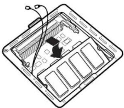 TOSHIBA Satellite 2430 - Removing the antenna wires - 2
