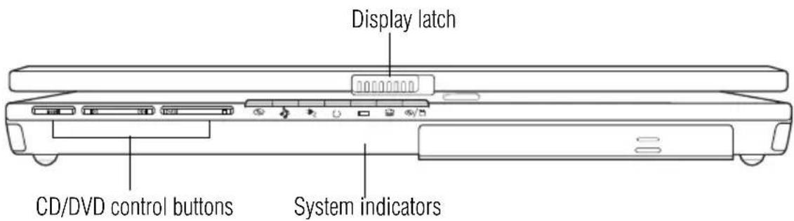 TOSHIBA Satellite 2430 - Front with the display closed - 1