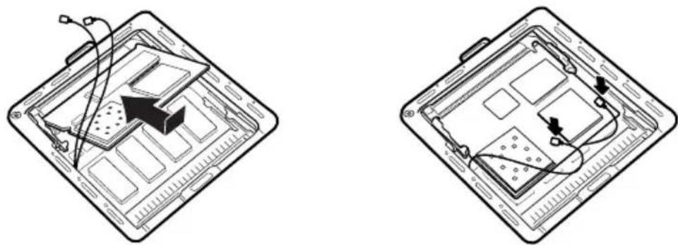 TOSHIBA Satellite 2430 - Removing the antenna wires - 4