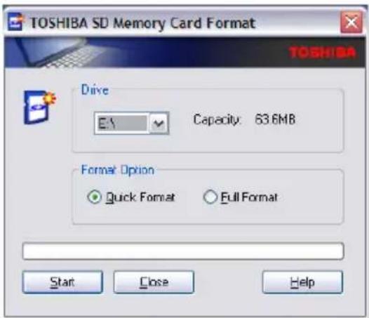 TOSHIBA Satellite U200 - Toshiba SD ^TM Memory Card Format Utility - 2