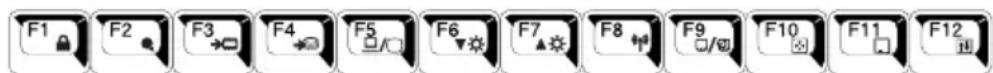 TOSHIBA Satellite U200 - Function keys - 1