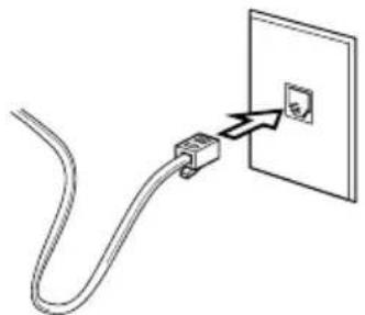 TOSHIBA Satellite U200 - Connecting the modem to a telephone line - 2