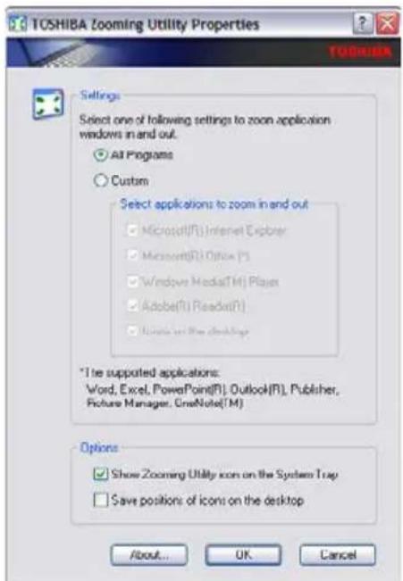 TOSHIBA Satellite U200 - Toshiba Zooming Utility - 2