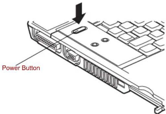 TOSHIBA Tecra A4 - Turning on the power - 2