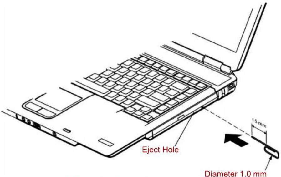 TOSHIBA Tecra A4 - Loading discs - 2
