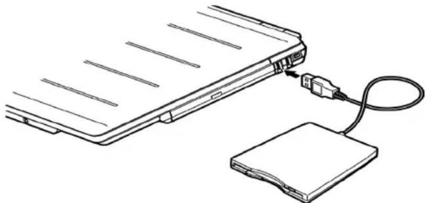 TOSHIBA Tecra A4 - Connecting 3 1/2" diskette drive - 1