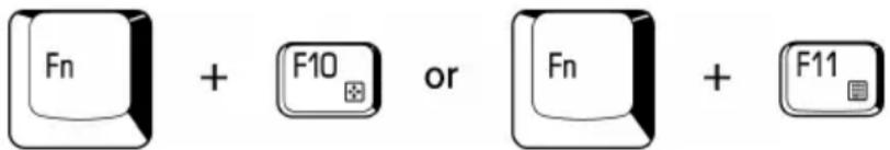 TOSHIBA Tecra A4 - Emulating keys on enhanced keyboard - 1