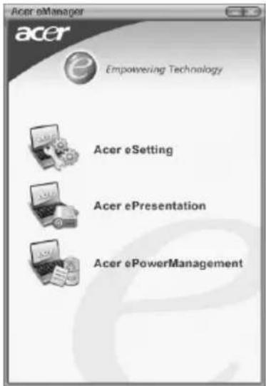 ACER TravelMate 4500 - Acer eManager - 1