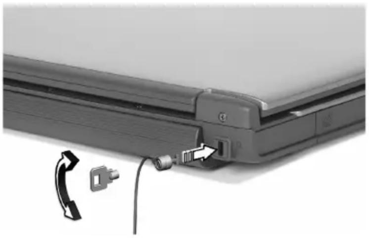 ACER TravelMate 4500 - Using a computer security lock - 1