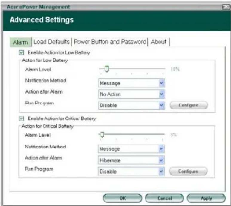ACER TravelMate 4070 - Battery status - 2