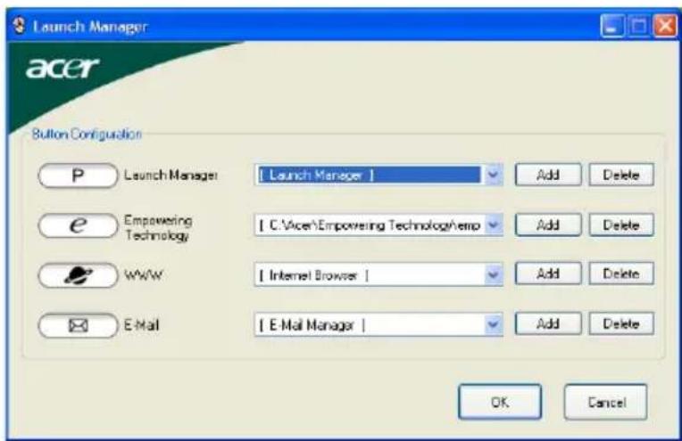 ACER TravelMate 4080 - Launch Manager - 1