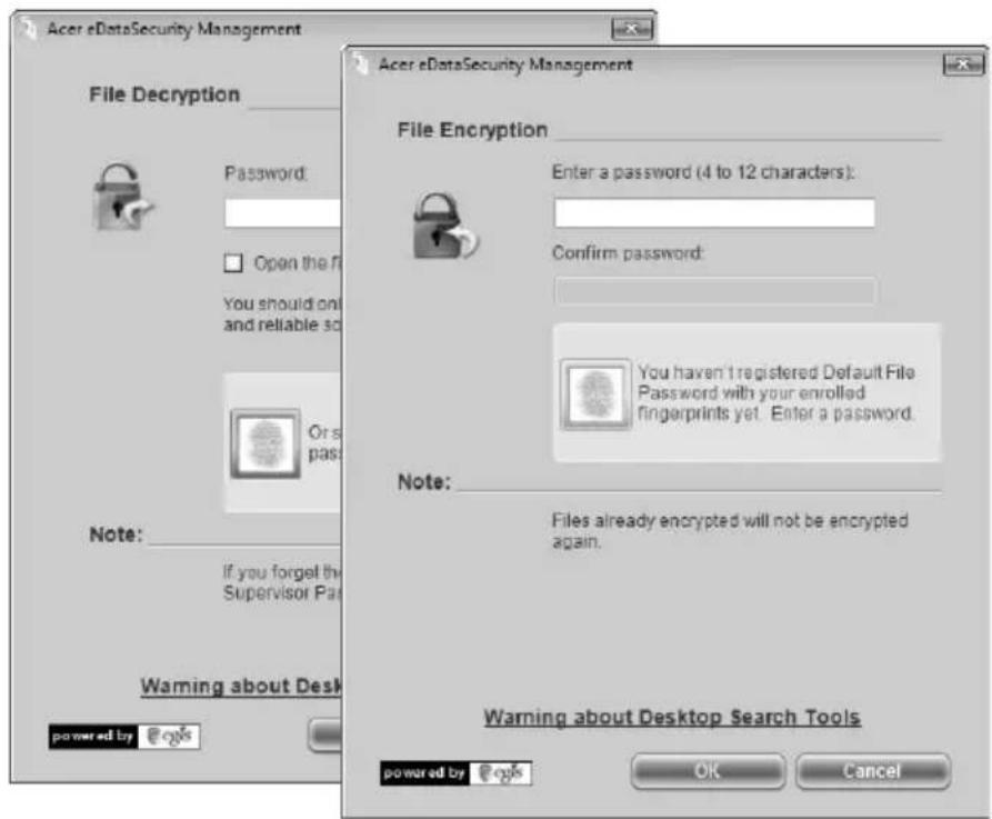 ACER TravelMate 6592G - Acer eDataSecurity Management (for selected models) - 3