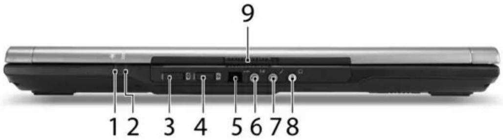 ACER TravelMate 6592G - Closed front view - 1