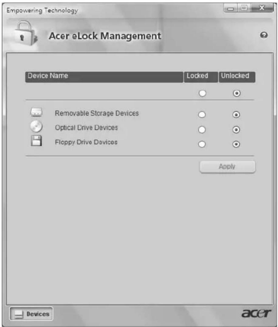 ACER TravelMate 6592G - Acer eLock Management - 2