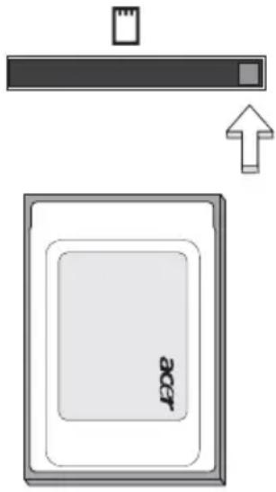 ACER TravelMate 5530G - Inserting a PC Card - 1
