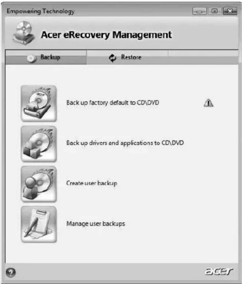 ACER TravelMate 5530G - Burn backup discs - 2