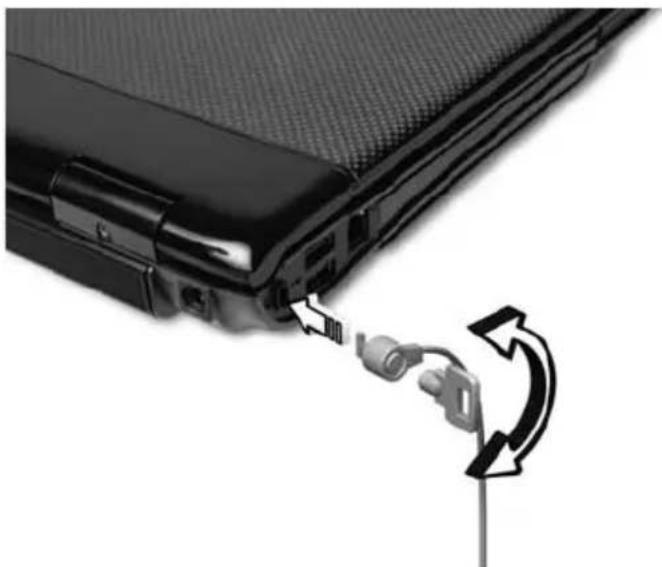ACER TravelMate 8200 - Using a computer security lock - 1