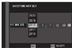 FUJIFILM X-A20 - Set the date and time. - 1