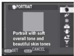 PORTRAIT Portrait with soft overall tone and beautiful skin tones OK SET CANCEL