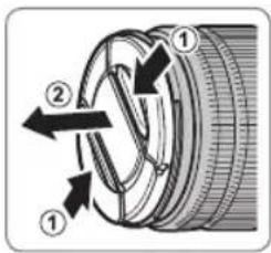 Diagram of a mechanical component with numbered parts and directional arrows indicating motion or assembly.