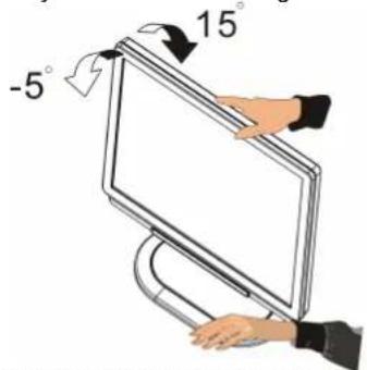 ACER AL1722 - ADJUSTING THE VIEWING ANGLE (Only AL1722) - 1