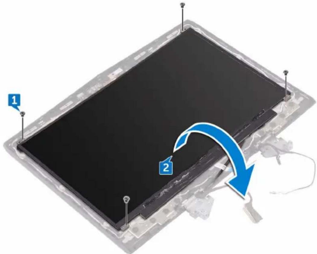 Diagram showing a device with two labeled components (1 and 2) and a blue arrow indicating rotation or change.