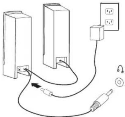 LENOVO IdeaCentre Q700 - If you have powered speakers with an adapter: - 1