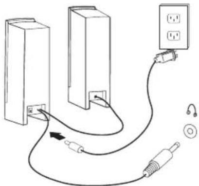 LENOVO IdeaCentre Q700 - If you have powered speakers without an adapter: - 1