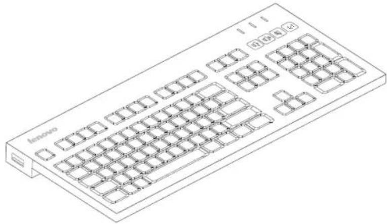 LENOVO IdeaCentre Q700 - Keyboard and Mouse, wired (not all models are equipped with a keyboard and mouse). - 1