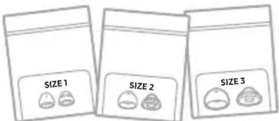 SIZE 1 SIZE 2 SIZE 3