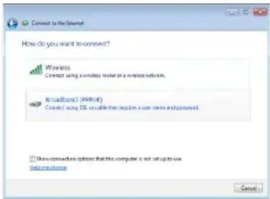 ASUS Eee PC Lamborghini VX6 - Select Broadband (PPPoE) and click Next. - 1