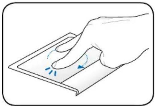 ASUS Eee PC Lamborghini VX6 - Multi-finger gesture input - 3