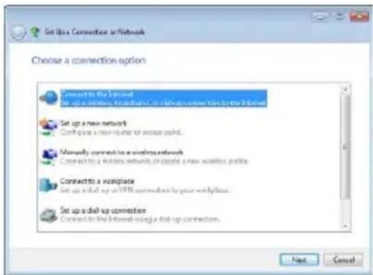 ASUS Eee PC Lamborghini VX6 - Select Connect to the Internet and click Next. - 1