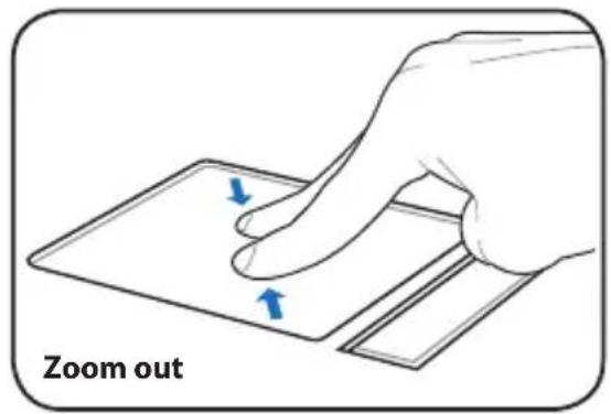 ASUS Eee PC 1005HAG - Multi-finger gesture input (on selected models) - 2